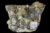 Yellow/Green Cubic Fluorite Crystal Cluster - Morocco #82806-1